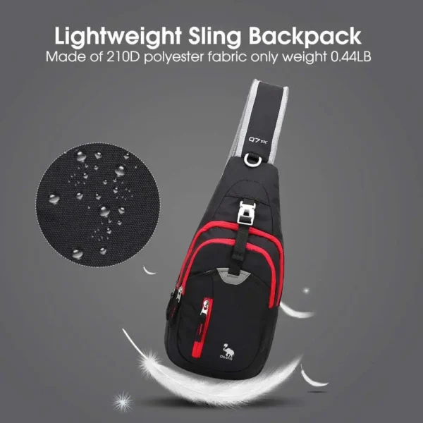 OIWAS Casual Crossbody Chest Bag Sling Shoulder Men's Bag One Strap Lightweight Male Bags Pouch DayPack for Men Travel Sport - Image 4