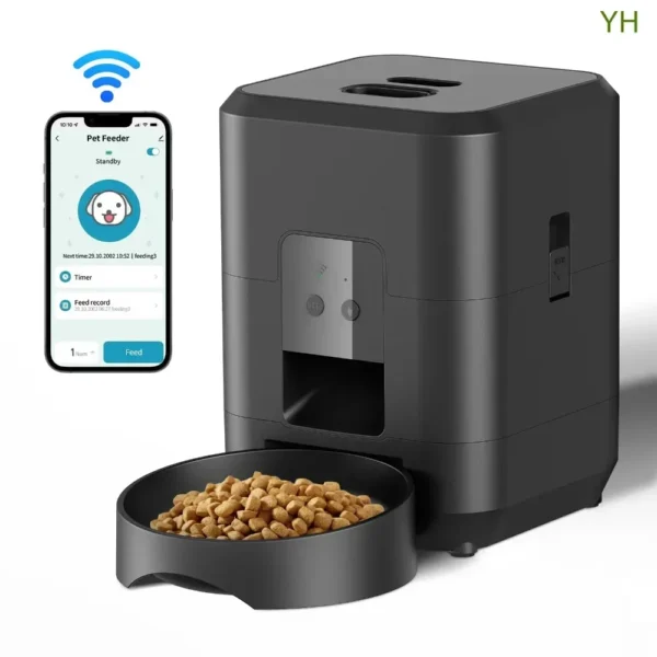 Smart 2L Pet Feeder Automatic Cat Feeder Dog Slow Food Machine with Timed Quantitative WIFI APP Pet Food Dispenser Cat Dog Bowl