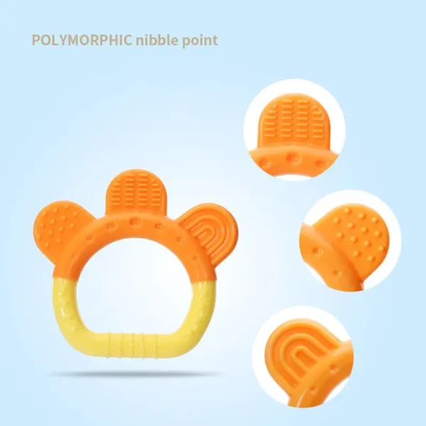 3PCS Baby Teething Toys for Newborn Infants Safe Infant and Toddler Silicone Teethers Soothe Babies Gums, Perfect Baby Gift - Image 3