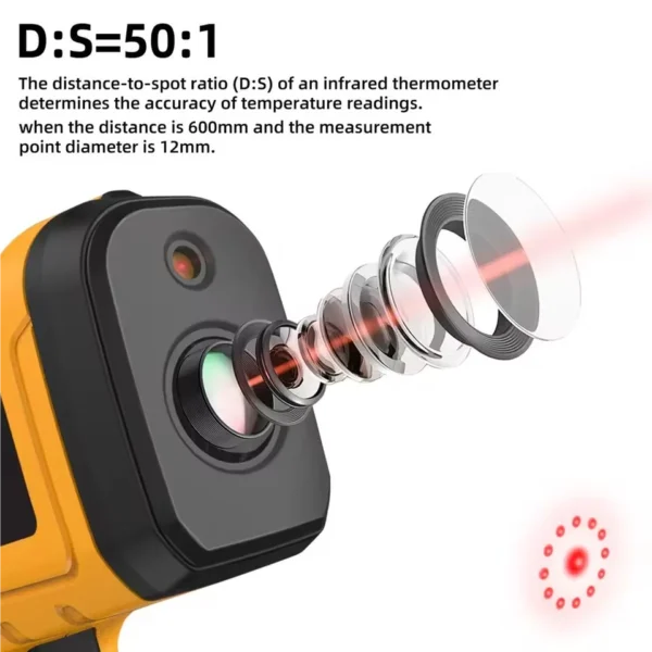 BSIDE Infrared Thermometer -50~530/1400C Professional Digital IR-LCD Temperature Meter Non-contact Laser Thermometers Pyrometer - Image 6