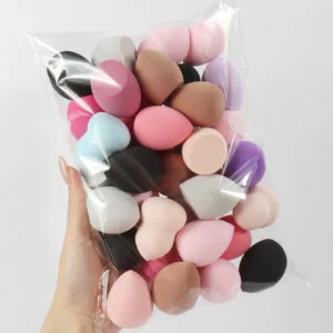 Medium Size Beauty Sponge 6/12/24/36/60 Pieces, Random Color and Shape, Foundation Mixing Beauty Sponge, Liquid, Cream and Powde