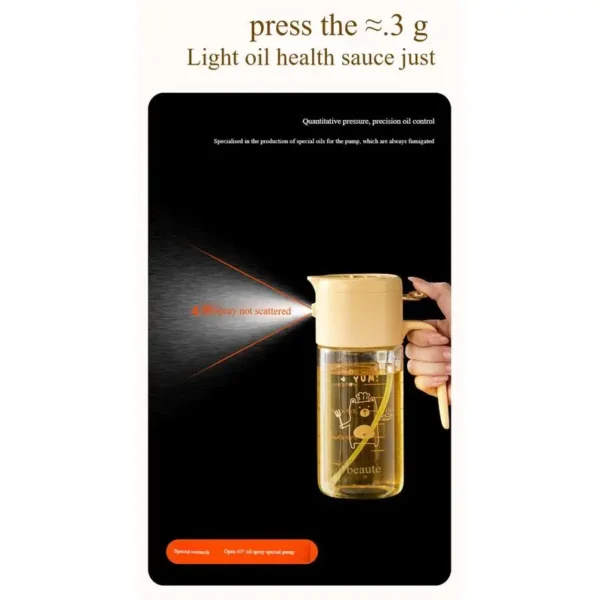 2 in1 Oil Spray Bottle Plastic Kitchen Barbecue Cooking Olive Oil Dispenser Oil Jar Baking Vinegar Soy Sauce Spray Container - Image 5