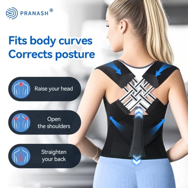 Adjustable Back Posture Corrector Belt Women Men Prevent Slouching Relieve Pain Posture Corrector