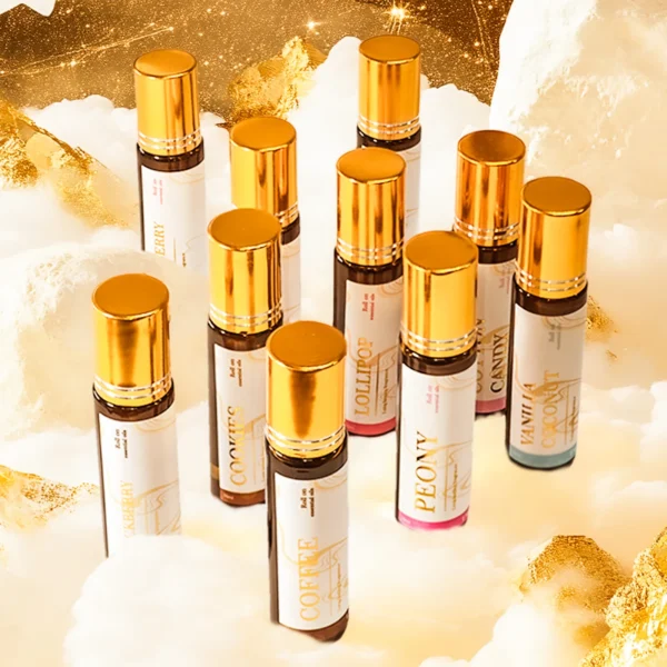 0.33fl.Oz Roller Essential Oils Fragrance Long Lasting Roll-On Essential Oils Gifts aromatherapy perfume Vanilla coconut
