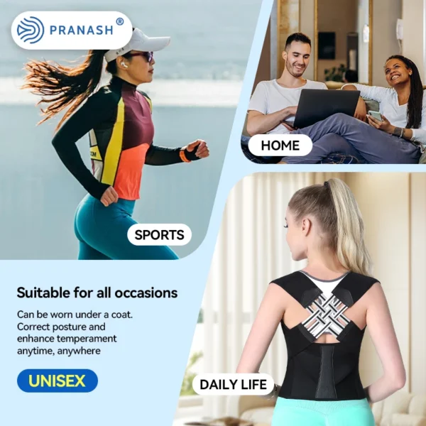 Adjustable Back Posture Corrector Belt Women Men Prevent Slouching Relieve Pain Posture Corrector - Image 6