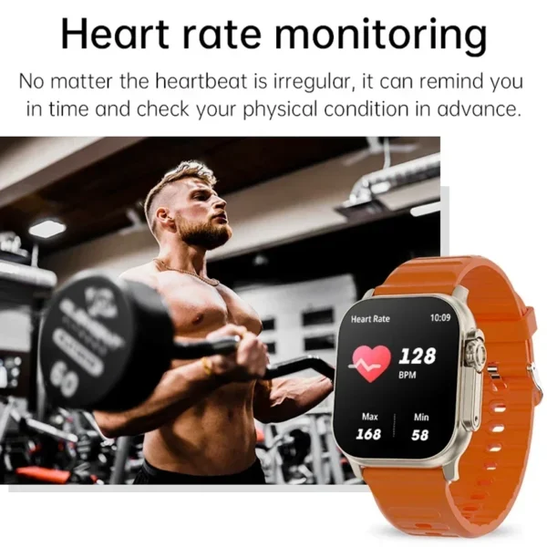 New Watch T800 U2 Smart Watch 49mm 2024 New NFC Men Women GPS Track Bluetooth Call BT Music Games Wireless Charging Smartwatch - Image 4