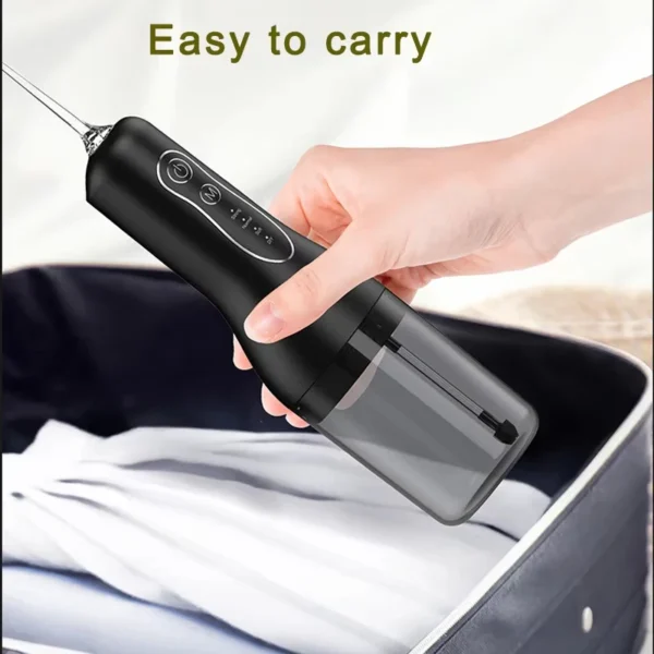 Oral Irrigator Portable Dental Water Flosser USB Rechargeable Water Jet Floss Tooth Pick Jet Tip Modes Waterproof - Image 2