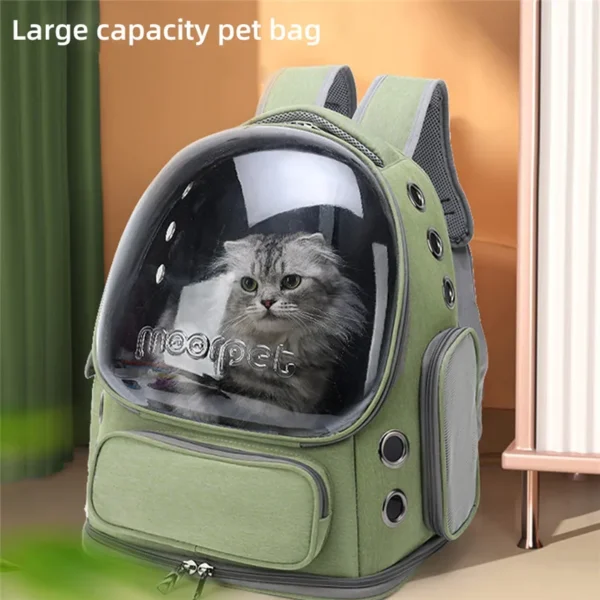 Transparent Pet Cat Carrier Bag Outdoor Travel Backpack for Cats Small Dogs Breathable Cat Carrying Bag Portable Pet Supplies - Image 2