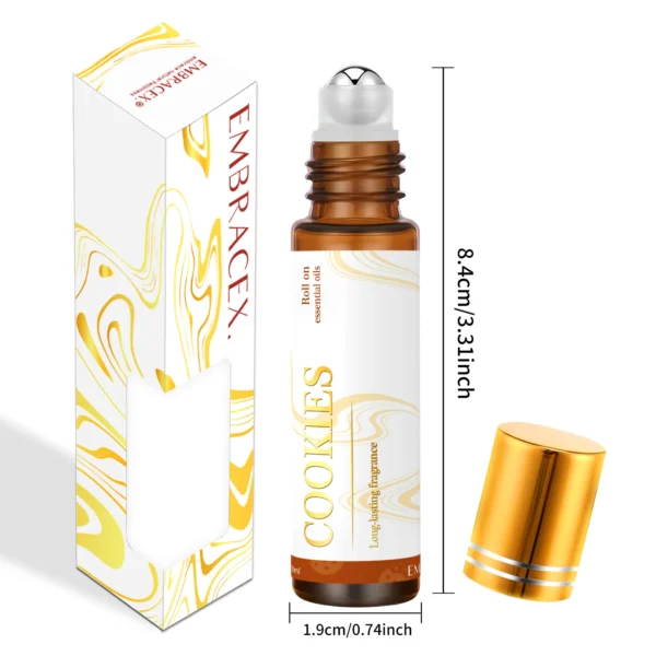 0.33fl.Oz Roller Essential Oils Fragrance Long Lasting Roll-On Essential Oils Gifts aromatherapy perfume Vanilla coconut - Image 4
