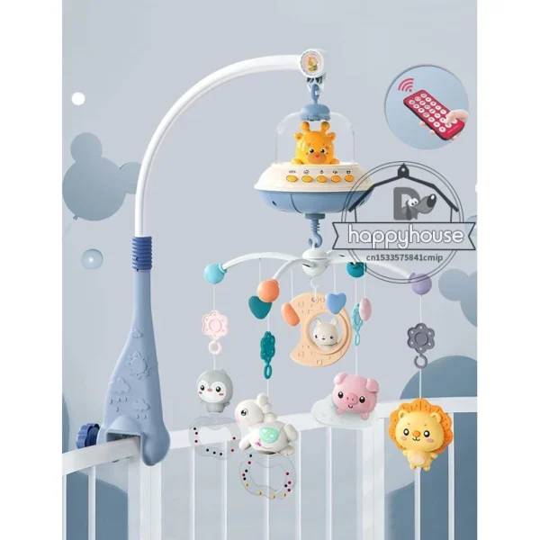 Musical Baby Crib Mobile with Lights Music Projection for Infants Remote Control Crib Toys for Newborn Baby Mobile for Crib Toys - Image 6