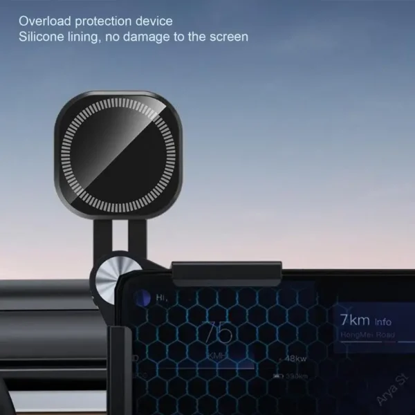 For Tesla For Model 3/Y Central control screen Magnetic Phone Holder 360 Degree Rotation Screen Phone Support for Tesla interior - Image 4