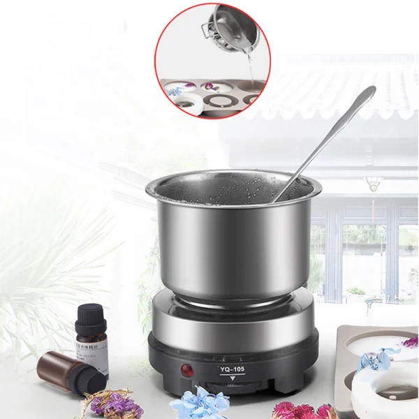DIY Handmade Candle Craft Tools Kit with Wax Melting Hot Plate, Wax Melting Pot, Candle Making Supplies Accessories - Image 2