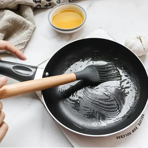 12PCS Food Grade Silicone Kitchen Cookware Utensils Turner Spatula Measuring Spoon Practical Cooking Tool Kitchenware Set - Image 4