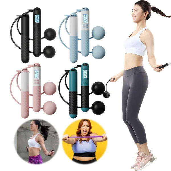 Ropeless Jump Rope Counting Skipping Rope Multi-Function Digital Fitness Jump Rope Workout Jump Rope Fitness Accessories