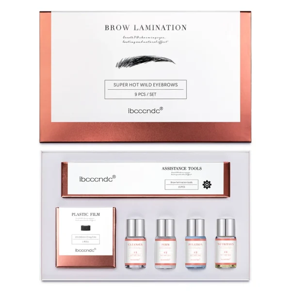Pro Brow Lift Perming Eyebrow Lifting Brow Lamination Kit with Cling Film Nutrition Keratin Perming Lotion for Home Use - Image 3