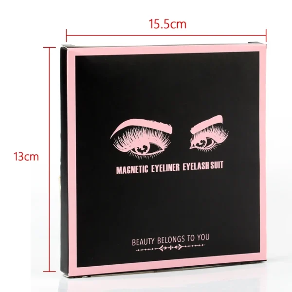 2/3/4 Pairs Magnetic Eyelashes Set Waterproof Liquid Eyeliner Tweezer Wispy False Eyelashes Dramatic 3D Mink Lashes Makeup Tools - Image 6
