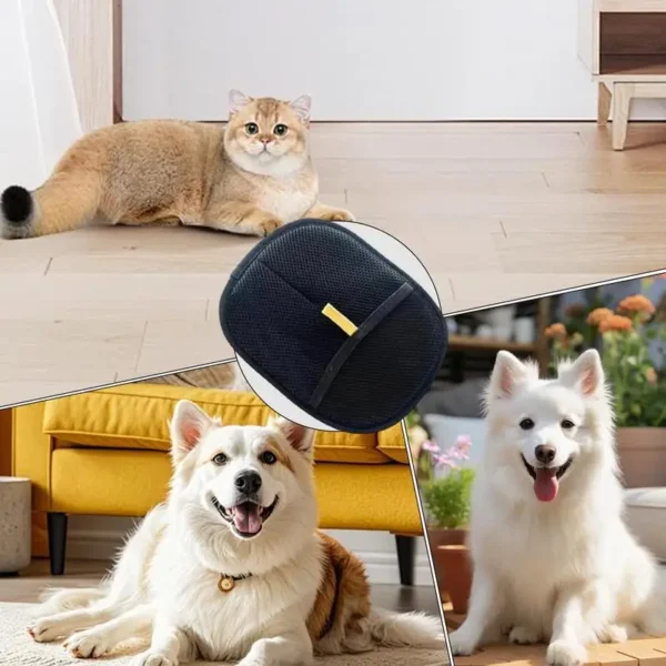 Pet Grooming Gloves Double Sided Pet Brush Gloves Static Dedusting Brush Pet Hair Remover Brush for Small Medium and Large Pets - Image 6
