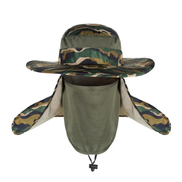Fishing Flap Caps Men Women Sun Protection Summer Quick-drying Hat Outdoor Face Wide Brim Bucket Hat For Fishing Climbing - Image 4