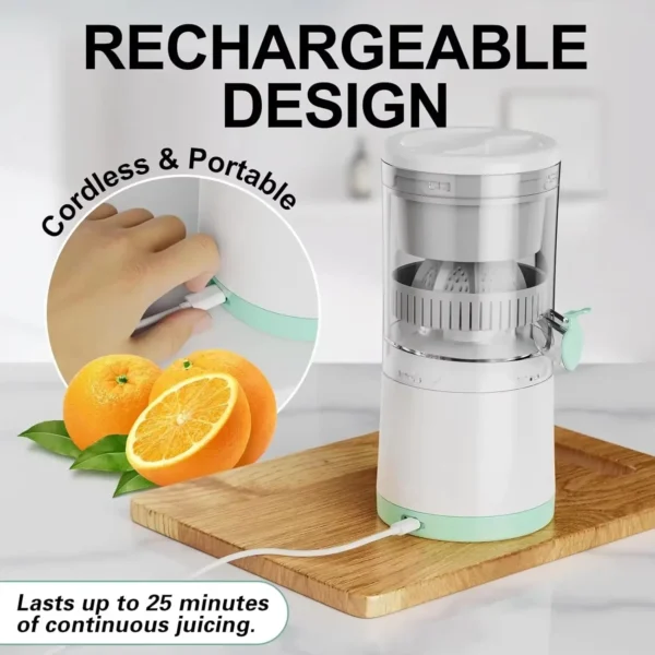 Extractor Fully Automatic Fruit Household Juicer Portable Juice Machine Residue Separation Bidirectional Spiral Fruit Juicer Cup - Image 4