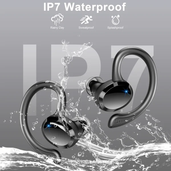 Wireless Earbuds, Bluetooth 5.3 Earbuds Stereo Bass, in-Ear Noise Cancelling Mic, Earphones IP7 Waterproof Sports, 40H Playback. - Image 6