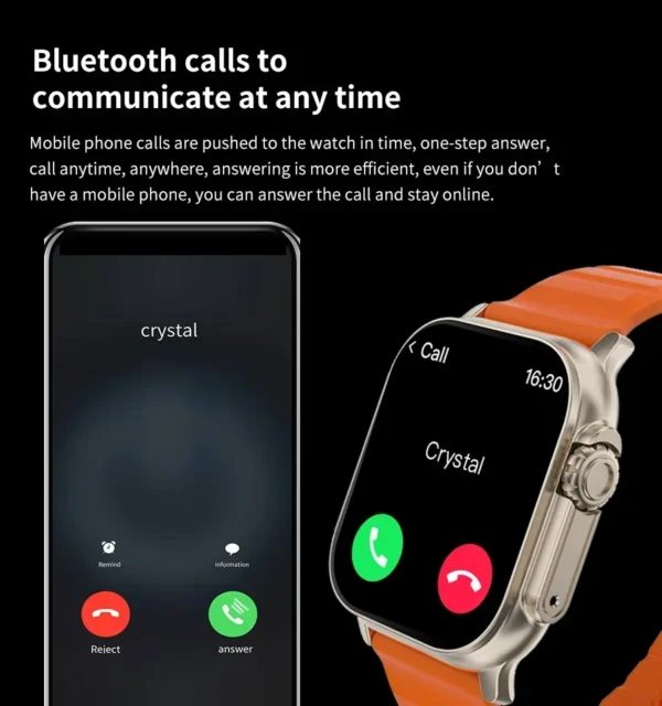 New Watch T800 U2 Smart Watch 49mm 2024 New NFC Men Women GPS Track Bluetooth Call BT Music Games Wireless Charging Smartwatch - Image 5