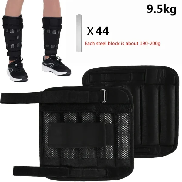 Adjustable Weight Vest, Ankle Weights With Weights, Wrist Weights, Gym Running Weights Strength Training Equipment Fitness Tools - Image 3