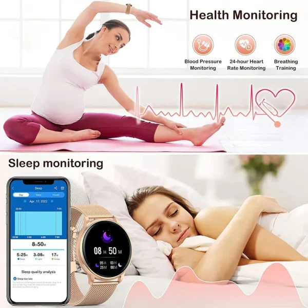 MEVADEN Bluetooth Call Smart Watch Women Custom Dial Watches Men Sport Fitness Tracker Heart Rate Smartwatch For Android IOS Y22 - Image 4