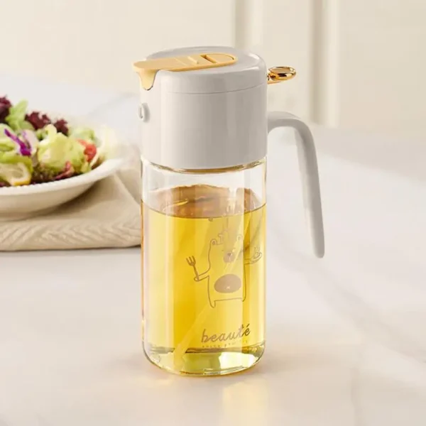 2 in1 Oil Spray Bottle Plastic Kitchen Barbecue Cooking Olive Oil Dispenser Oil Jar Baking Vinegar Soy Sauce Spray Container - Image 2