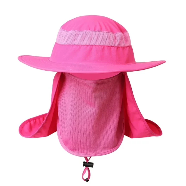 Fishing Flap Caps Men Women Sun Protection Summer Quick-drying Hat Outdoor Face Wide Brim Bucket Hat For Fishing Climbing - Image 6