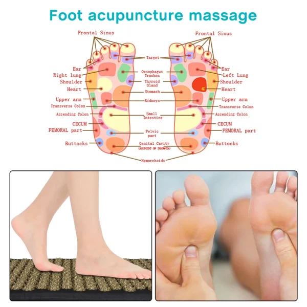 Acupressure Yoga Mat Kuznetsov's Applicator Cushion Sensi Massage Body Needles With Spikes Pillow Foot Massager Fitness Pilates - Image 4