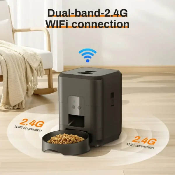 Smart 2L Pet Feeder Automatic Cat Feeder Dog Slow Food Machine with Timed Quantitative WIFI APP Pet Food Dispenser Cat Dog Bowl - Image 2